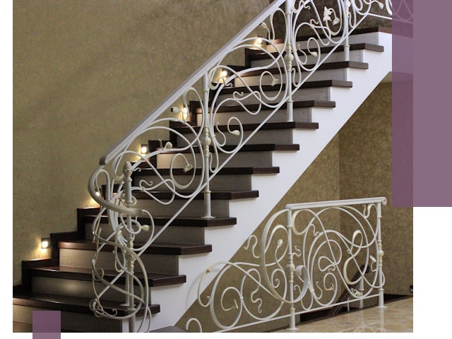 Кованые лестницы под ключ в Набережных Челнах — изготовление и монтаж