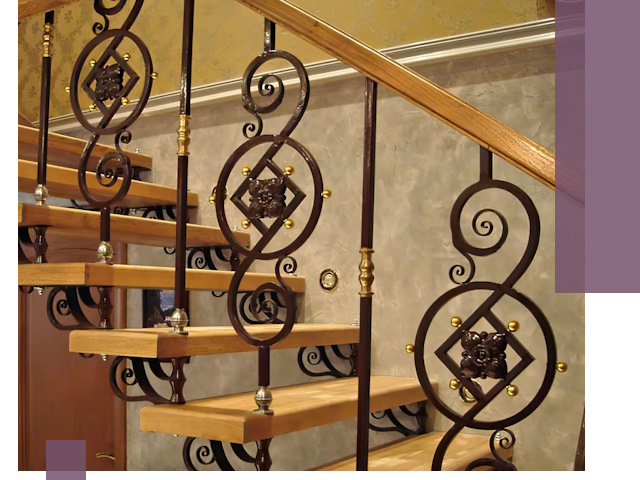 Изготовление кованых лестниц под ключ в Набережных Челнах