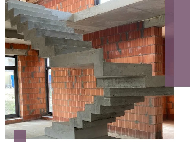 Изготовление бетонных лестниц под ключ в Набережных Челнах