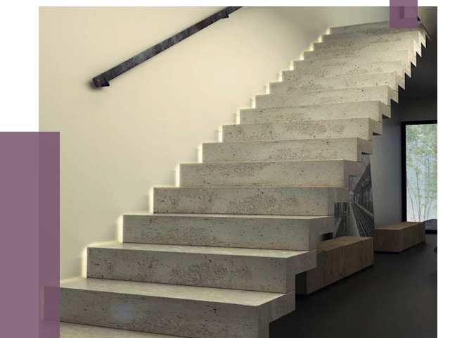 Облицовка бетонных лестниц в Набережных Челнах от 4571 руб/м2