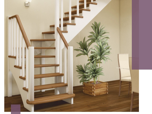 Г-образные лестницы под ключ в Набережных Челнах — изготовление и монтаж