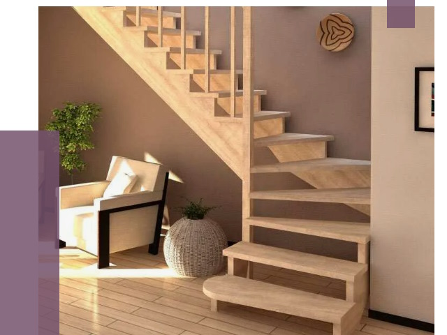 Изготовление Г-образных лестниц в Набережных Челнах от 18792 руб. 