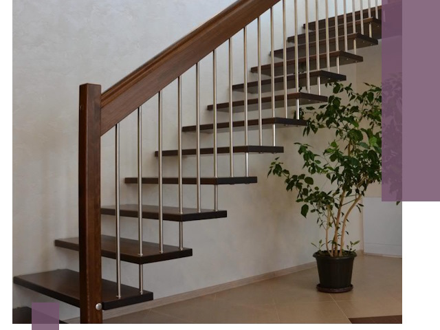 Лестницы на больцах под ключ в Набережных Челнах – изготовление и монтаж