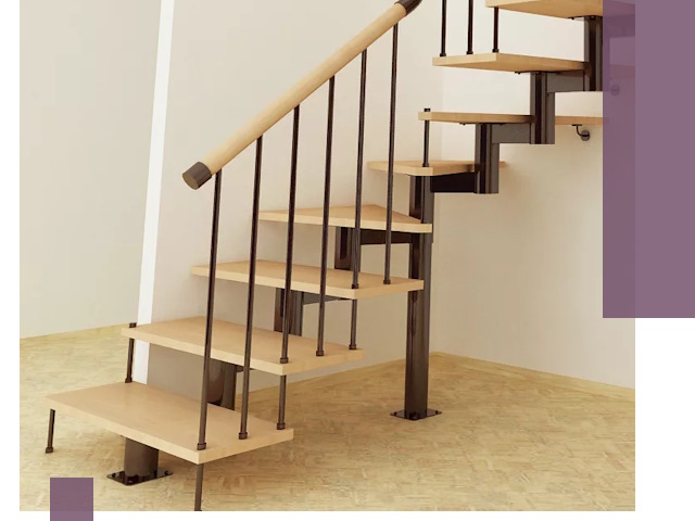 Монтаж лестниц на больцах в Набережных Челнах — быстро и надежно