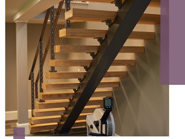 Лестницы на монокосоурах под ключ в Набережных Челнах - изготовление и монтаж