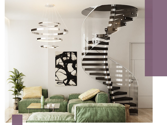 Лестницы для двухуровневой квартиры в Набережных Челнах — изготовление и монтаж