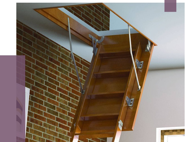 Установка чердачной лестницы в Набережных Челнах от 7771 руб. | ПРОЛЁТ-Нбр