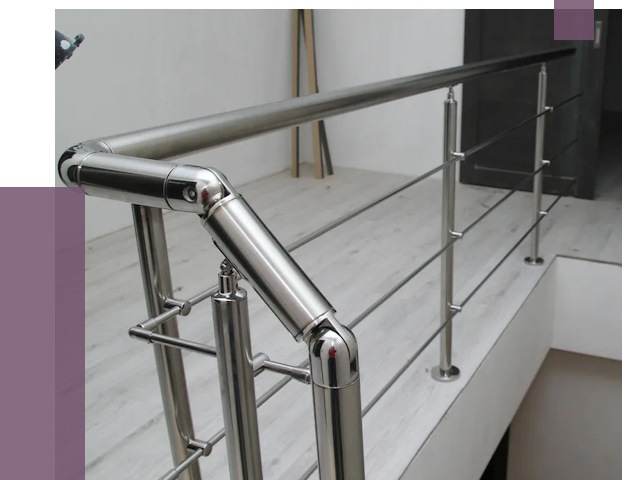 Перила из нержавеющей стали в Набережных Челнах от 8939 руб. под ключ | ПРОЛЁТ-Нбр
