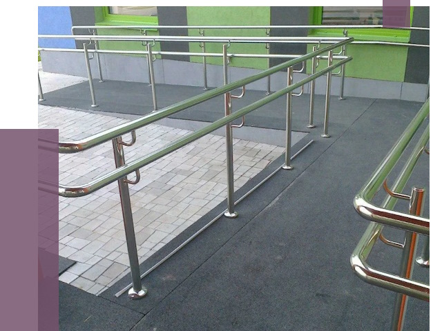 Ограждения пандусов в Набережных Челнах от 4317 руб. монтаж | ПРОЛЁТ-Нбр