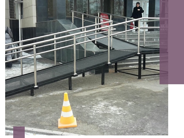 Стационарные пандусы под ключ в Набережных Челнах — изготовление и монтаж