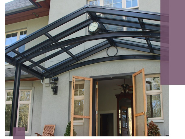 Изготовление и монтаж навесов и козырьков в Набережных Челнах