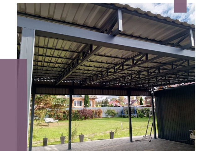 Монтаж навесов в Набережных Челнах от 7314 руб. — установка навеса | ПРОЛЁТ-Нбр