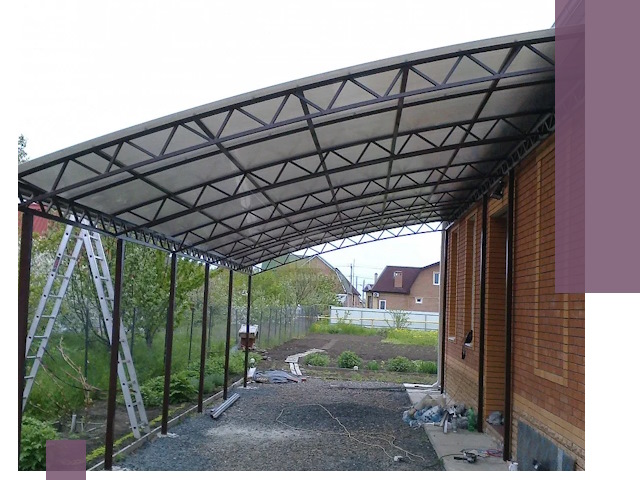 Профессиональный монтаж навесов под ключ в Набережных Челнах