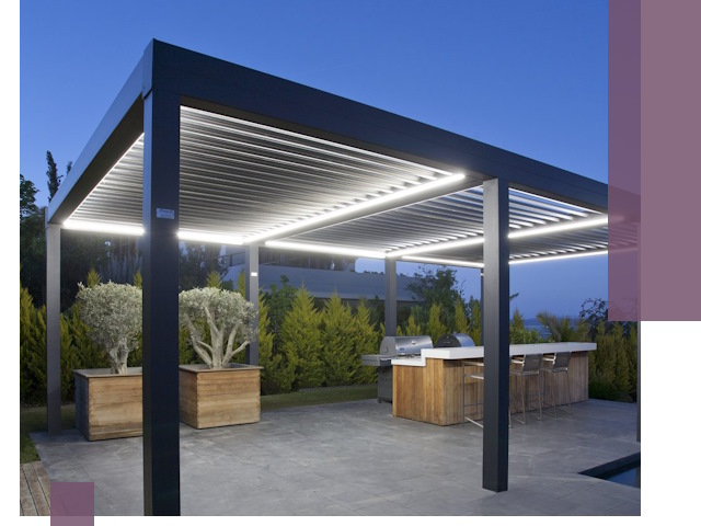 Навесы отдельно стоящие под ключ в Набережных Челнах из металла и поликарбоната