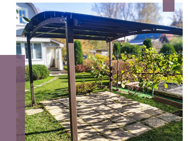 Навесы для дачи в Набережных Челнах от 12647 руб. под ключ — ПРОЛЁТ-Нбр