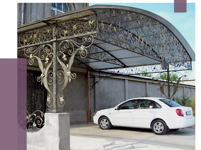 Кованые навесы в Набережных Челнах от 14475 руб. | ПРОЛЁТ-Нбр