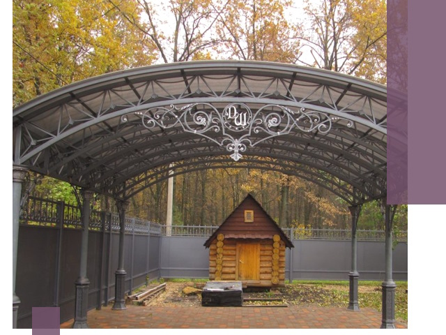 Кованые навесы премиум-класса под заказ в Набережных Челнах