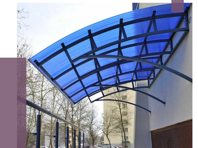 Козырьки из поликарбоната в Набережных Челнах от 4266 руб. под ключ | ПРОЛЁТ-Нбр