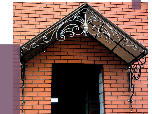 Металлические козырьки в Набережных Челнах от 10615 руб. 