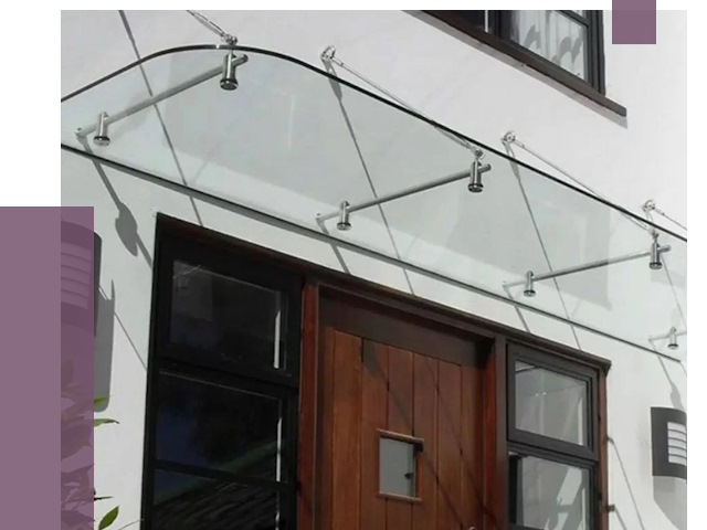 Стеклянные козырьки в Набережных Челнах от 18792 руб. | ПРОЛЁТ-Нбр