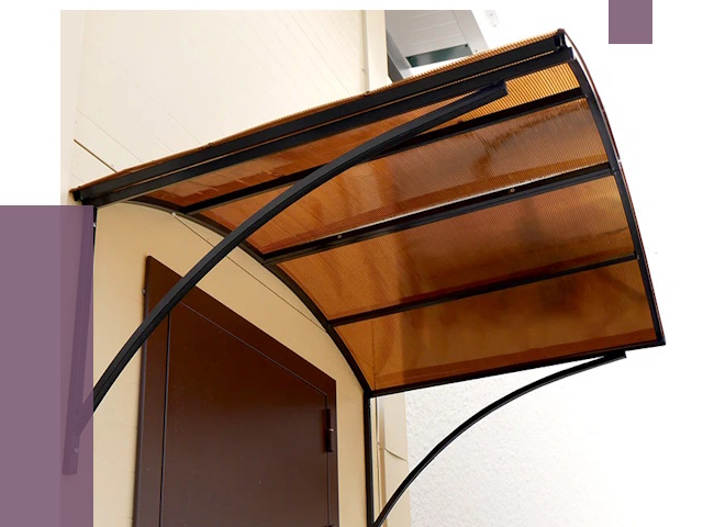 Недорогие козырьки в Набережных Челнах от 7537 руб.  | ПРОЛЁТ-Нбр