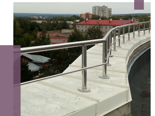 Парапеты и ограждения кровли в Набережных Челнах от 4927 руб.