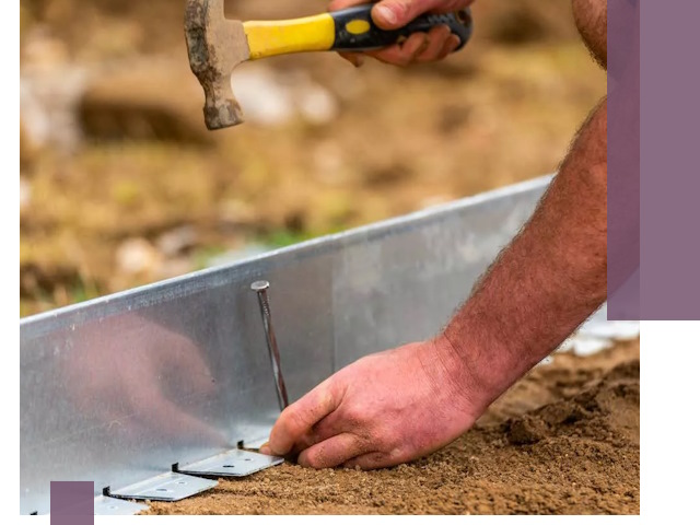 Монтаж металлических бордюров в Набережных Челнах быстро и качественно