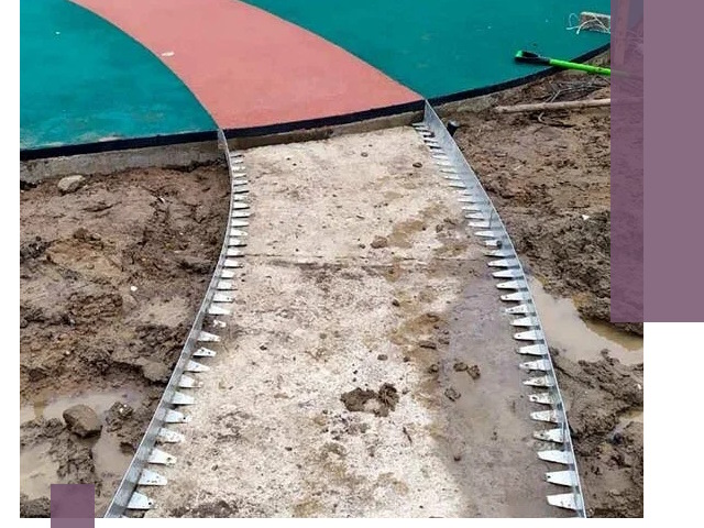 Металлические бордюры для дорожек в Набережных Челнах — монтаж и изготовление