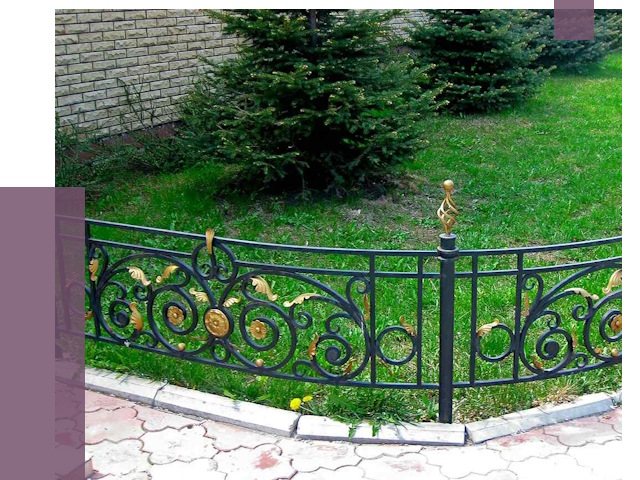 Кованые газонные ограждения в Набережных Челнах от 7568 руб. — ПРОЛЁТ-Нбр