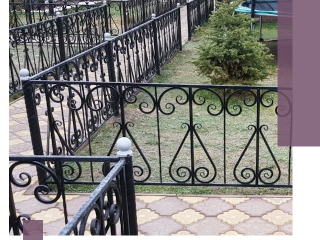 Кованые газонные ограждения под ключ в Набережных Челнах